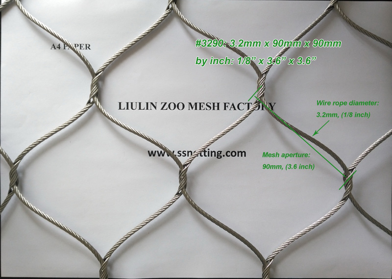 stainless steel wire rope mesh 3290-800