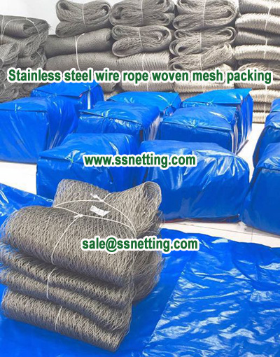 Stainless steel wire rope woven mesh packing