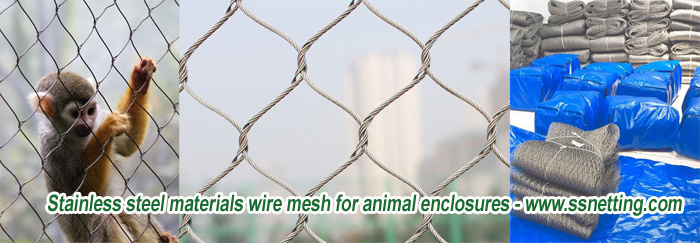 Wire mesh for animal enclosures