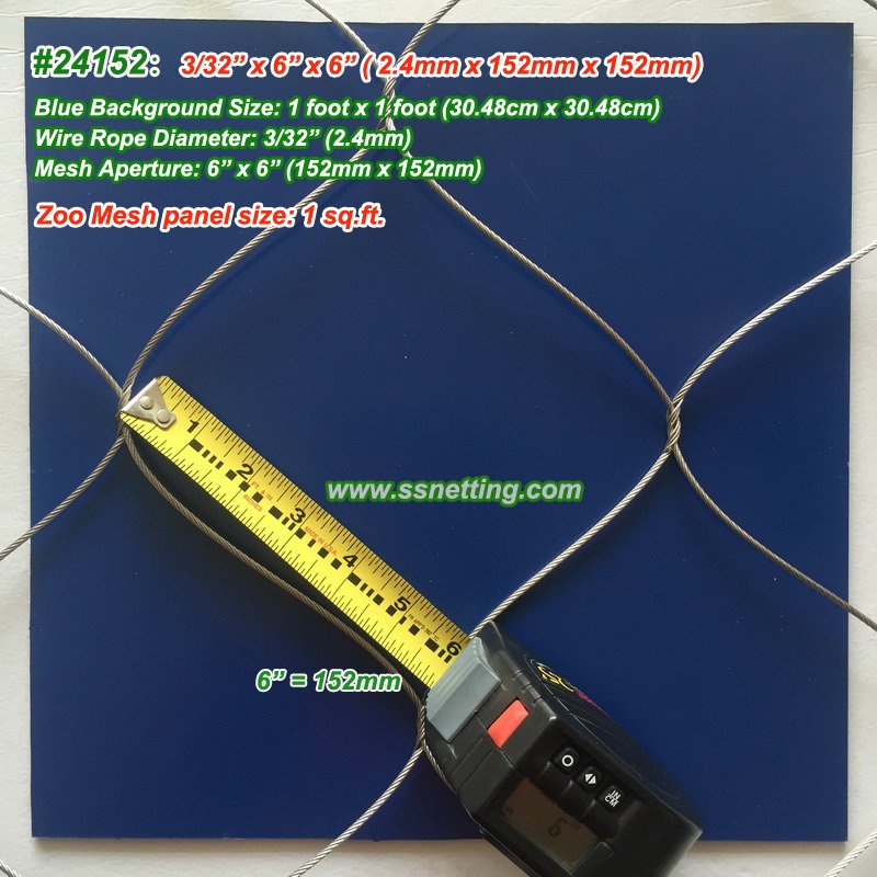 stainless steel wire rope mesh 24152