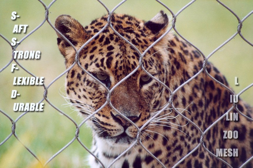 Leopard Cage Eenlcousre Fence Netting Mesh.jpg