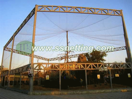 stainless steel wire rope mesh used for eagle cage netting in Beijing zoo in China