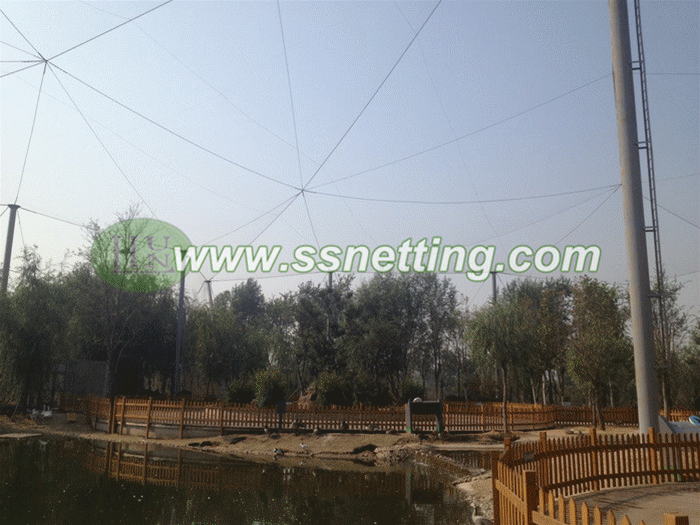 stainless steel wire rope mesh used for aviary park netting
