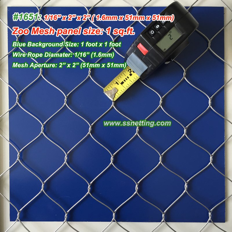 stainless steel wire rope mesh-1651-800