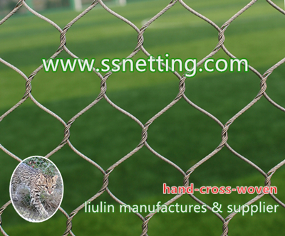 304 wire rope netting, liulin zoo dedicated mesh manufacturer for leopard fence netting
