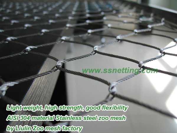 AISI 304 material Stainless steel zoo mesh