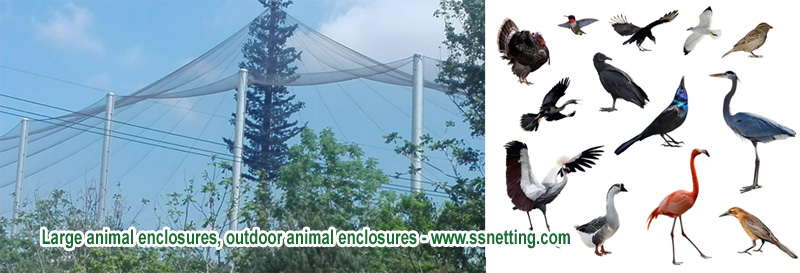 Large animal enclosures, outdoor animal enclosures
