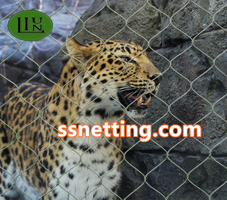 stainless steel zoo mesh used for animal fence, animal enclosure, bird