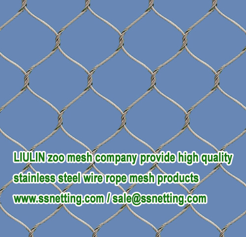 LIULIN zoo mesh company provide high quality stainless steel wire rope mesh products