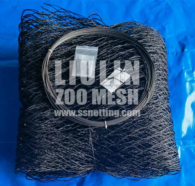 Black Wire Rope Mesh Order Completed