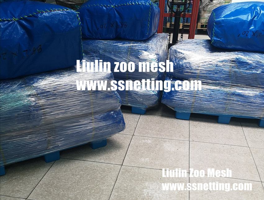 Delivery of stainless steel rope knotted mesh- Liulin wire mesh