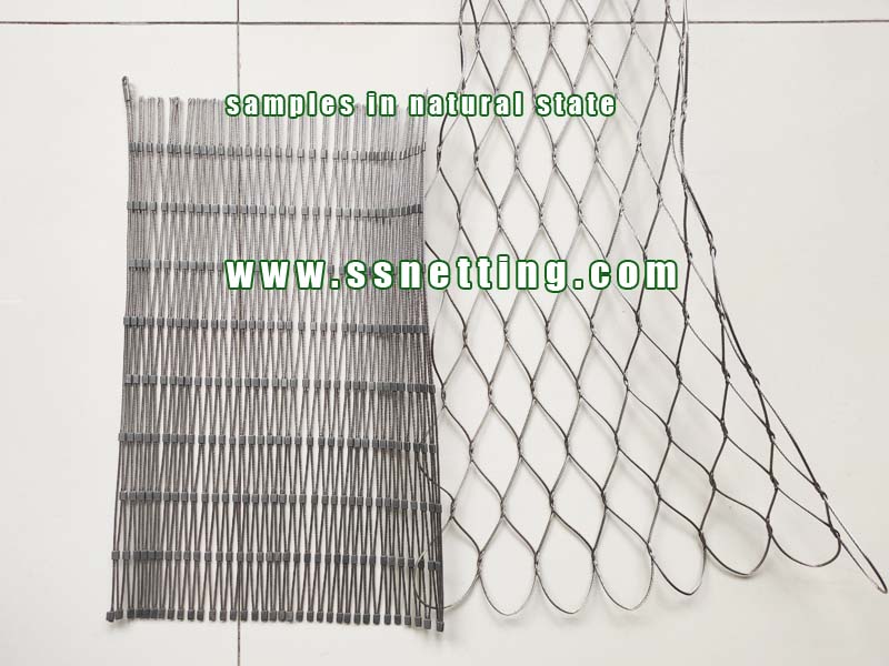 ferrule mesh and woven mesh samples