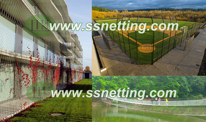stainless steel mesh for sports fence, stadium fence
